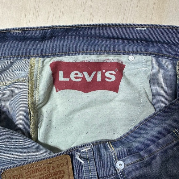 Levis 514 38X32 Men’s Slim Straight Jeans Blue Denim Stretch Button Pocket - Picture 13 of 14